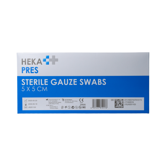 Hydrofiel gaaskompres 5 x 5 steriel 100.00 Stuks