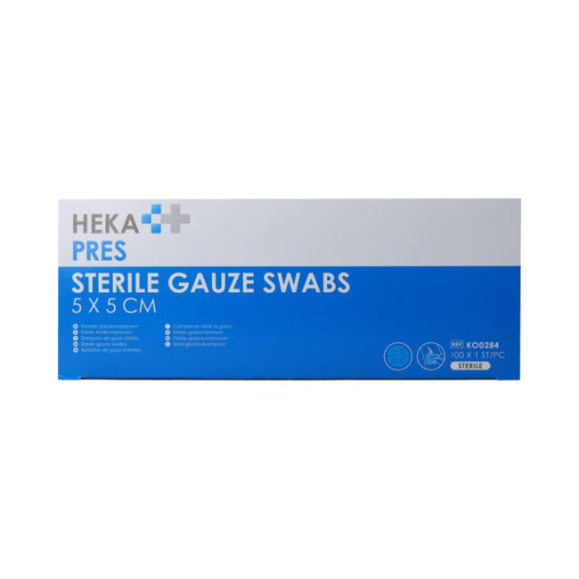 Hydrofiel gaaskompres 5 x 5 steriel 100.00 Stuks