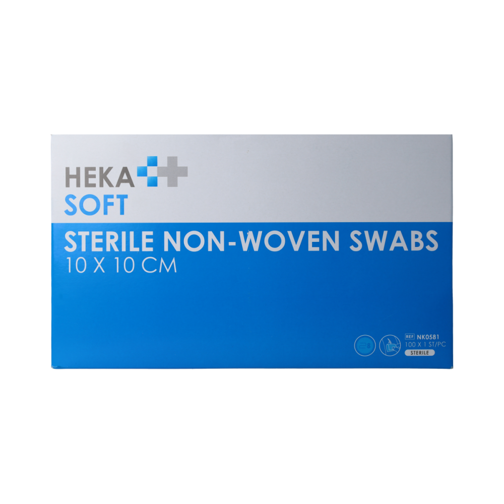 Heka Soft Non-woven kompres 10 x 10cm 100 Stuks