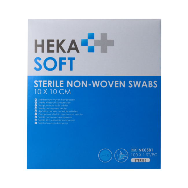 Non-woven kompres 10 x 10cm 100.00 Stuks