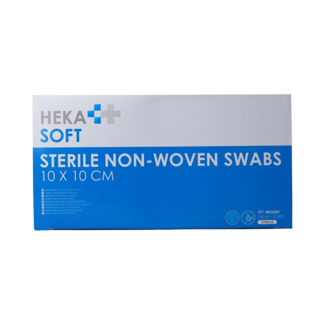 Non-woven kompres 10 x 10cm 100.00 Stuks