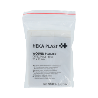 Heka Pflaster blau erkennbar 72 x 25 mm 25 Stück