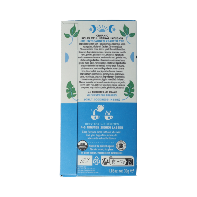 Thee relax well bio 20.00 Zakjes