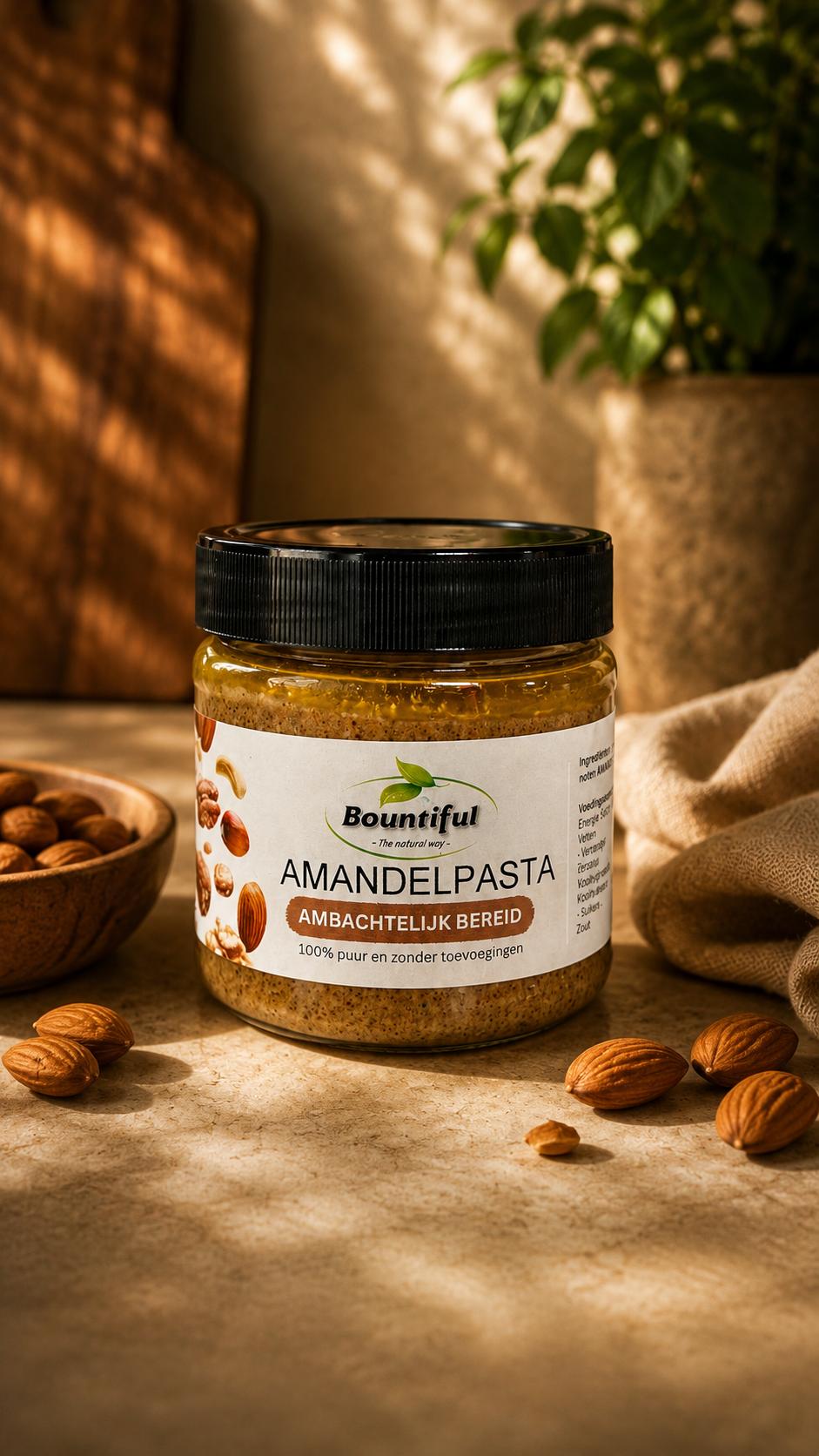 Bountiful Amandelpasta vers geroosterd 350 Gram
