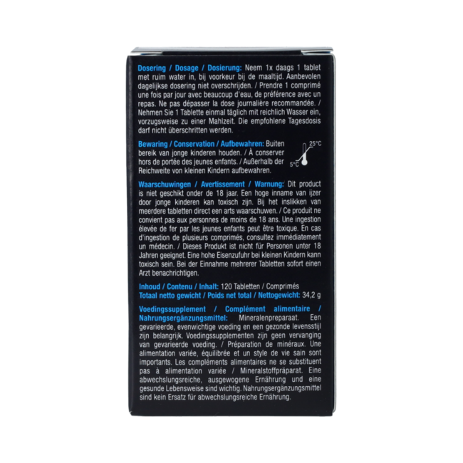 IJzer Bisglycinaat 100% 120.00 Tabletten
