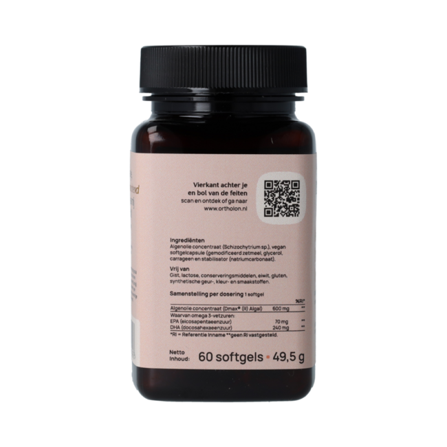 Algae Oil Omega 3 Vegan 60.00 Softgels