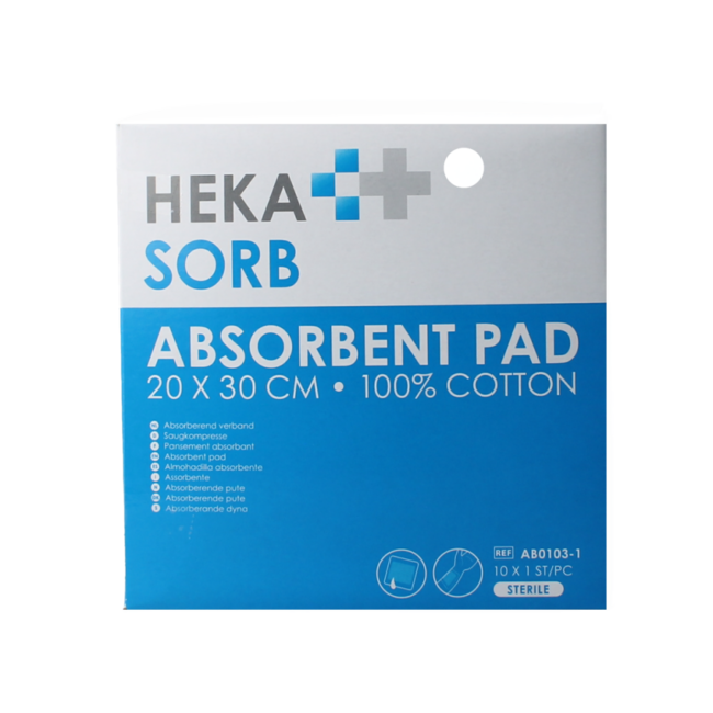 Absorberend verband 20x30 steriel  10.00 Stuks