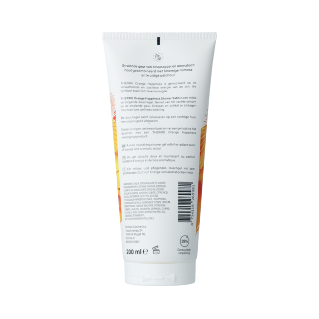 Therme Orange Happiness Shower Satin 200ml 200.00 Milliliter