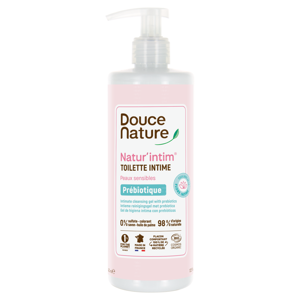 Douce Nature Natur intim intieme reinigingsgel prebiotica bio 400 Milliliter