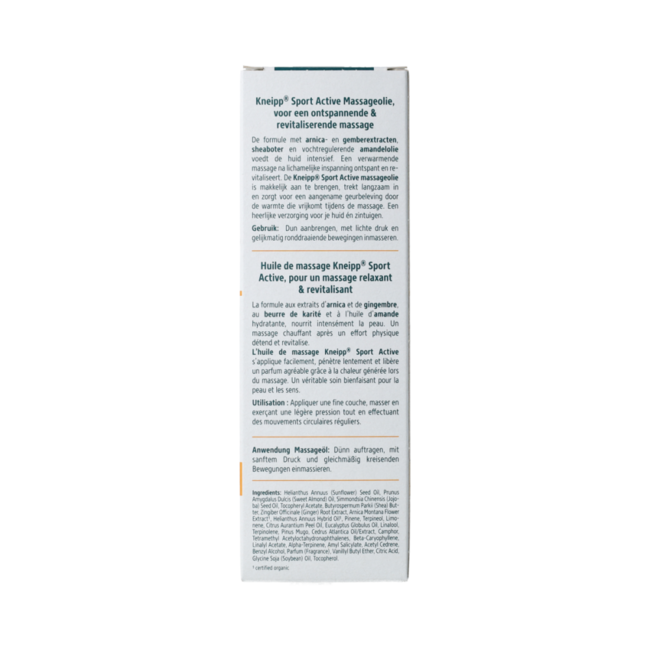 Sport active massageolie 100.00 Milliliter