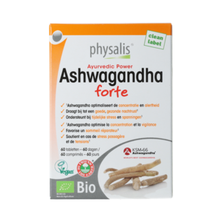 Physalis Ashwagandha forte bio 60,00 comprimés