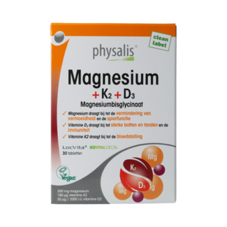Physalis Magnesium + K2 + D3 30 Tabletek