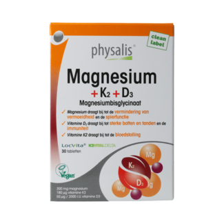 Physalis Magnesium + K2 + D3 30,00 Comprimidos