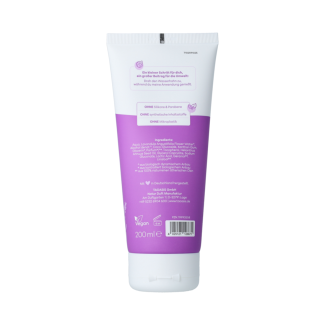Baldini shower gel Lavender Organic Demeter 200.00 Millilitres