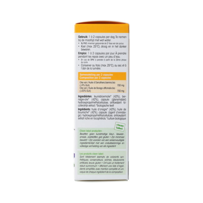 Physalis Onagre + Bourrache 40 gélules BIO 40,00 Gélules