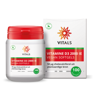 Vitals Vitamin D3 2000 IE Vegan Softgels 100,00 Softgels