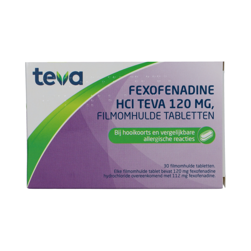 Teva Fexofenadine HCl 120mg 30,00 Comprimidos