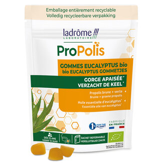 Ladrome Propolis eucalyptus gummies doypack organic 45.00 Gram