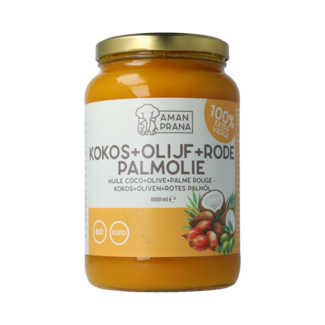 Amanprana Olio di cocco, oliva e palma rossa bio 1600,00 millilitri