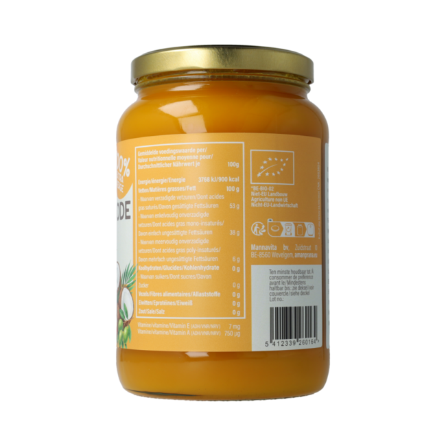 Olio di cocco, oliva e palma rossa bio 1600,00 millilitri