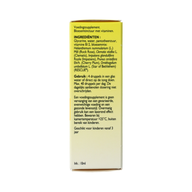 Bach RESCUE® Druppels zonder alcohol, 10 ml 10.00 Milliliter