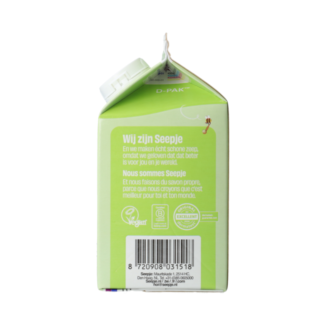 Afwasmiddel limoen refill 500.00 Milliliter