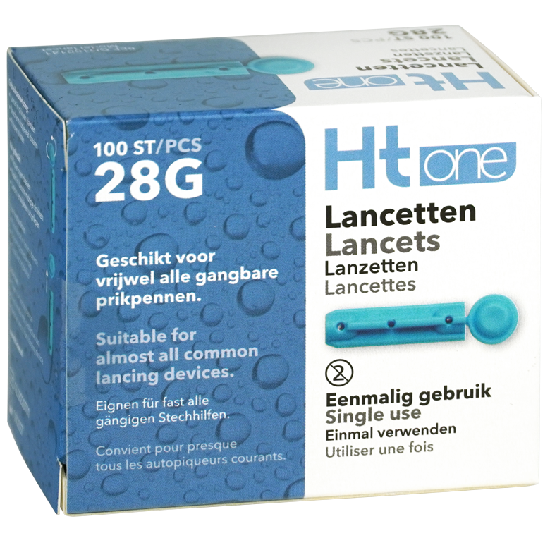 Ht One Lancetten 28G 100 Stuks