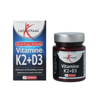 Lucovitaal Vitamina K2 + D3 60 Cápsulas