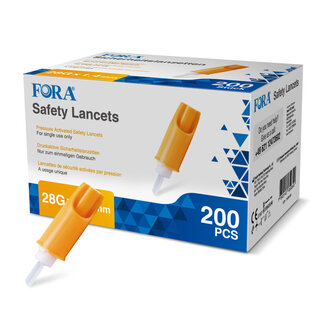 Fora Lancette di sicurezza FORA (28G, 200 pezzi) 200,00 pezzi