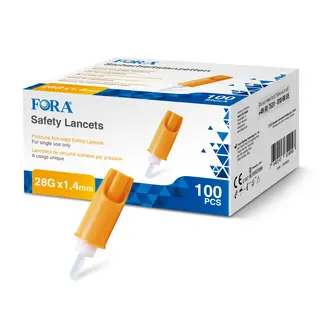 Fora Lancetas de seguridad FORA (28G, 100 unidades) 100 unidades
