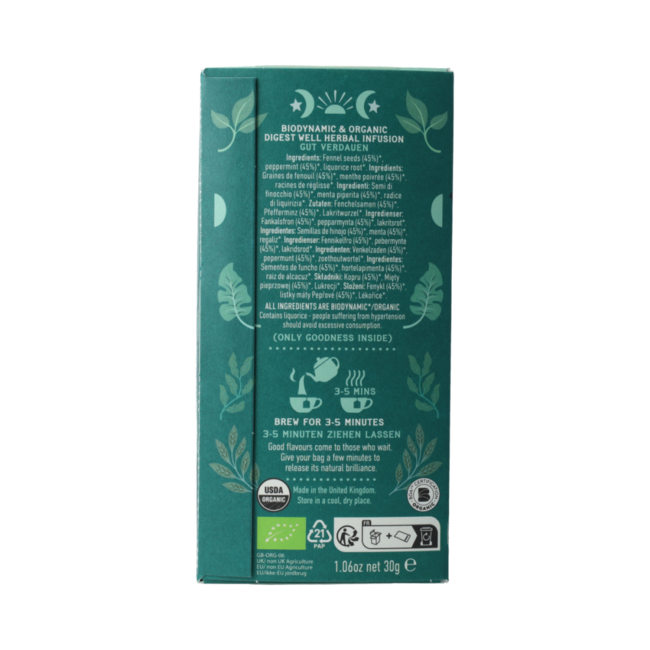Thee digest well bio demeter 40.00 Gram