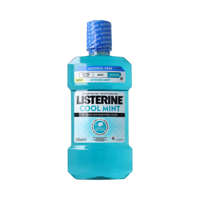 Listerine Coolmint AlcoholFree Intense 500ml 500.00 Milliliter