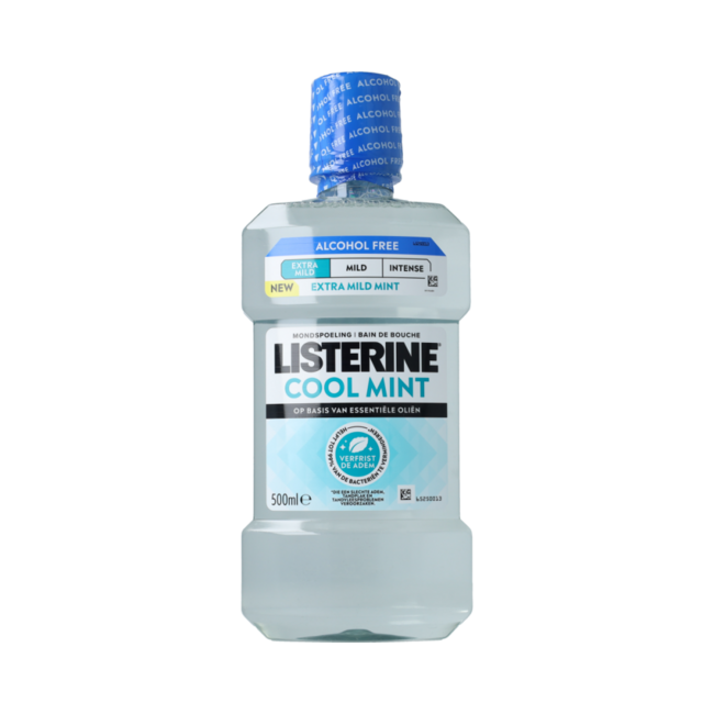Listerine Coolmint AlcoholFree Extra Mild 500ml 500.00 Milliliter