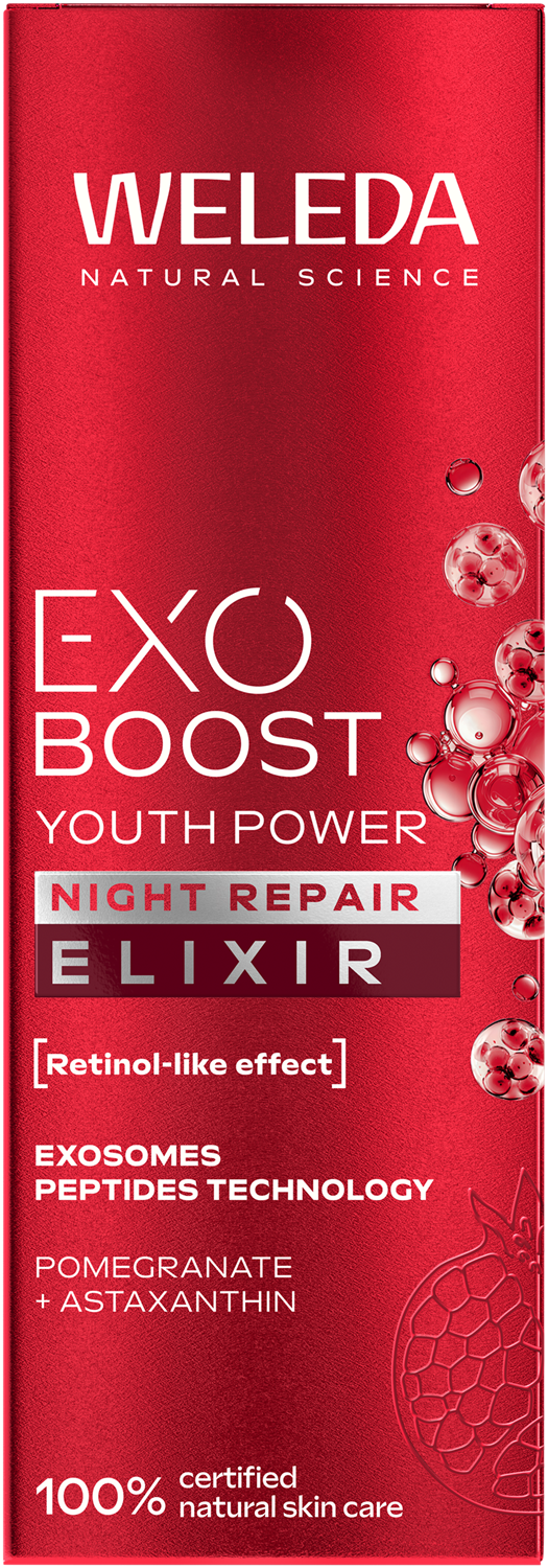 Weleda Exo night repair elixir granaatappel astaxanthine 30 Milliliter