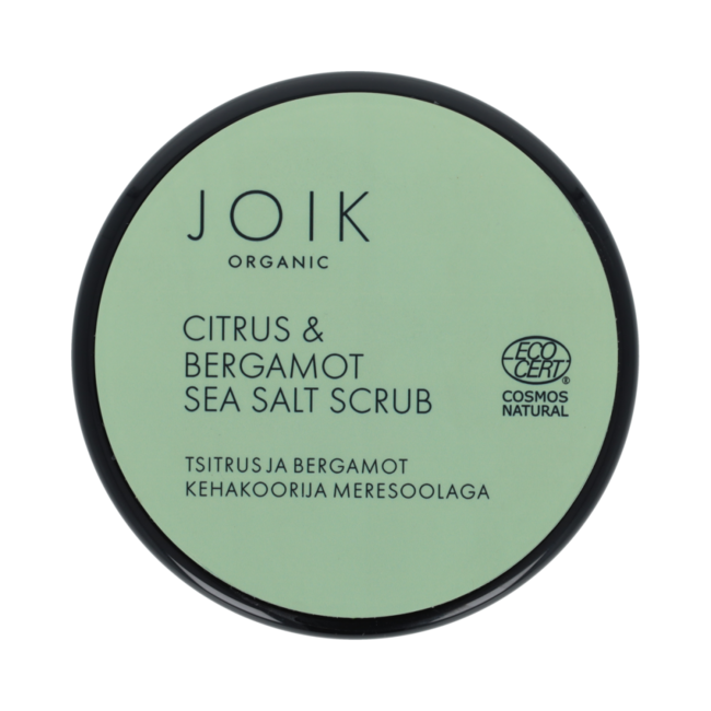 Citrus & bergamot sea salt scrub organic vegan 240.00 Gram