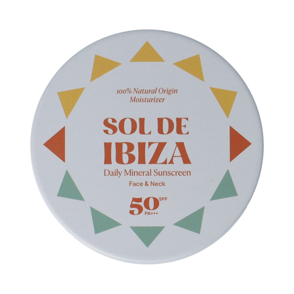 Sol De Ibiza Zonnebrandcrème voor gezicht & nek SPF50 35 Gram