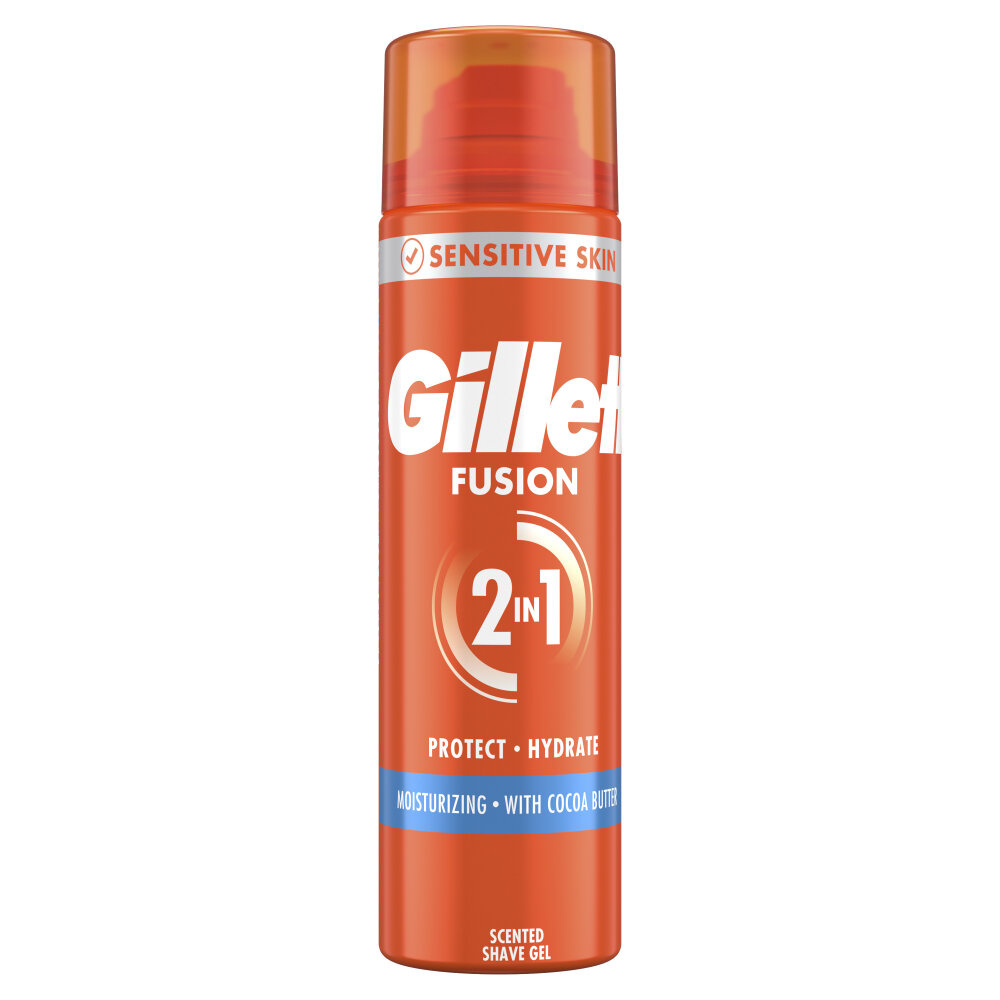 Gillette Fusion Scheergel Moisturize 200ML 200 Milliliter