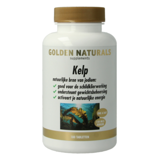 Golden Naturals Kelp (jodium) 180.00 Tabletten