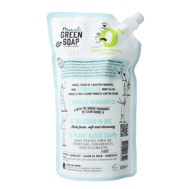Sapone Mani 0% Ricarica 500 Millilitri