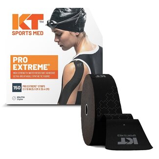 KT Tape Rolka KT Tape Pro Jumbo Extreme, 38 metrów, 150 pasków, czarny, 1 sztuka