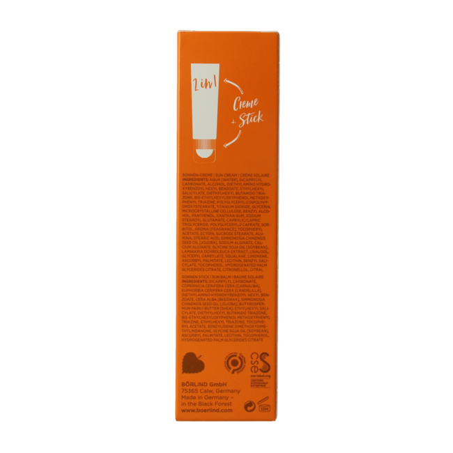 Crema e Balsamo Solare 2-in-1 SPF50, 30 Millilitri