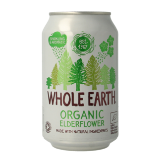 Whole Earth Bevanda frizzante al sambuco biologica 330 Millilitri