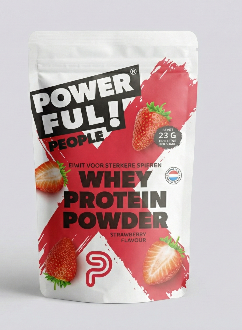 Powerful People Proteïnepoeder Aardbei 330 Gram