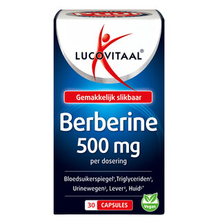 Lucovitaal Berberine Puur 500mg 30.00 Capsules