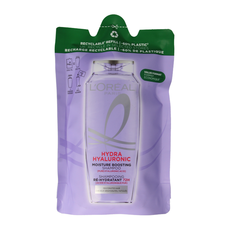Elvive Champú hydra hyaluronic recambio 250 mililitros