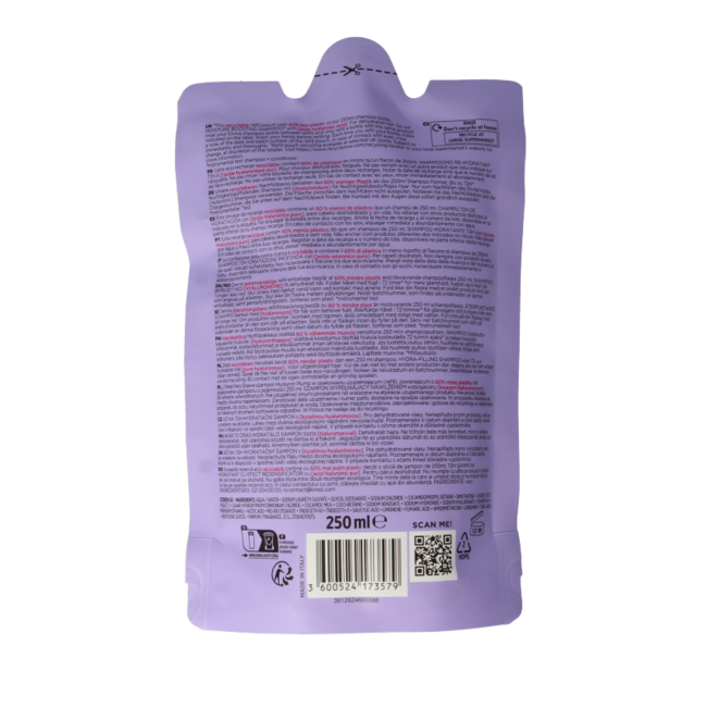 Hydra Hyaluronic shampoo refill 250 Millilitres