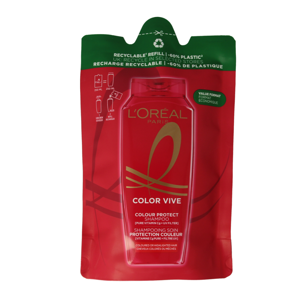 Elvive Champú color vive recambio 250 mililitros