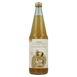 Luna E Terra Apple juice with ginger naturally cloudy Demeter organic 700 Millilitres