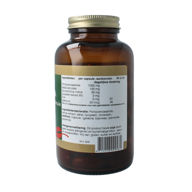 Prostata (pompoenzaad formule) 90.00 Tabletten