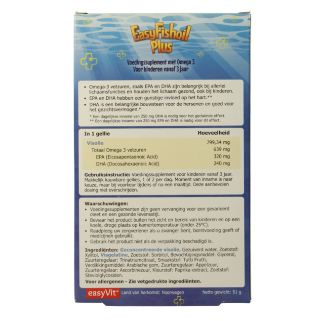 Easyfishoil plus 30 gommes